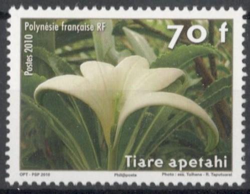 Французская Полинезия, 2010, № 1104, € 1,2, MNH, полн., флора, эндемические растения