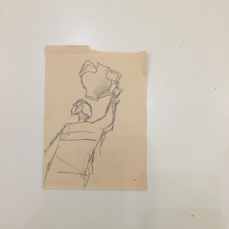 Сойфертис Л.В. (1911-1996)  Хоккеист с кубком