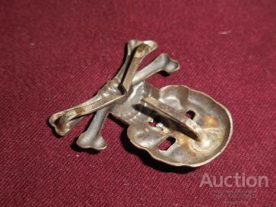 3й рейх, Германия , знак,Кокарда внутренних войск SS - череп и кости - (кавалерия)