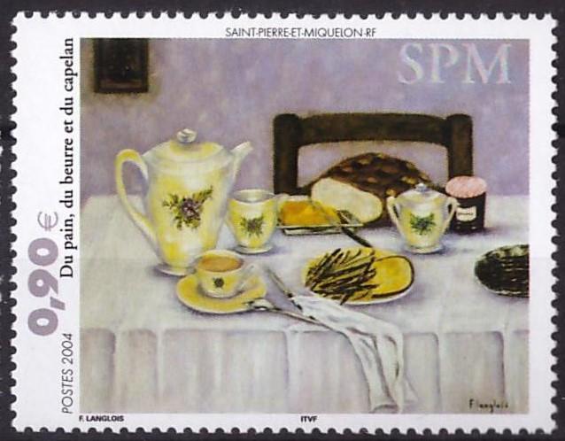 Сент-Пьер и Микелон, 2004, № 910, € 2,6, MNH, полн., искусство, живопись