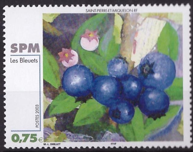 Сент-Пьер и Микелон, 2003, № 881, € 2,2, MNH, полн., искусство, живопись
