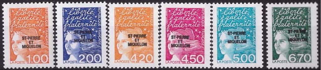 Сент-Пьер и Микелон, 1998, № 746-751, € 8,1, MNH, полн., стандарты