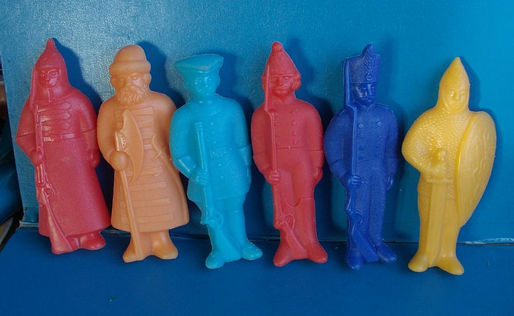 СОЛДАТИКИ ДУТЫШИ 6шт. полиэтилен  СССР№2