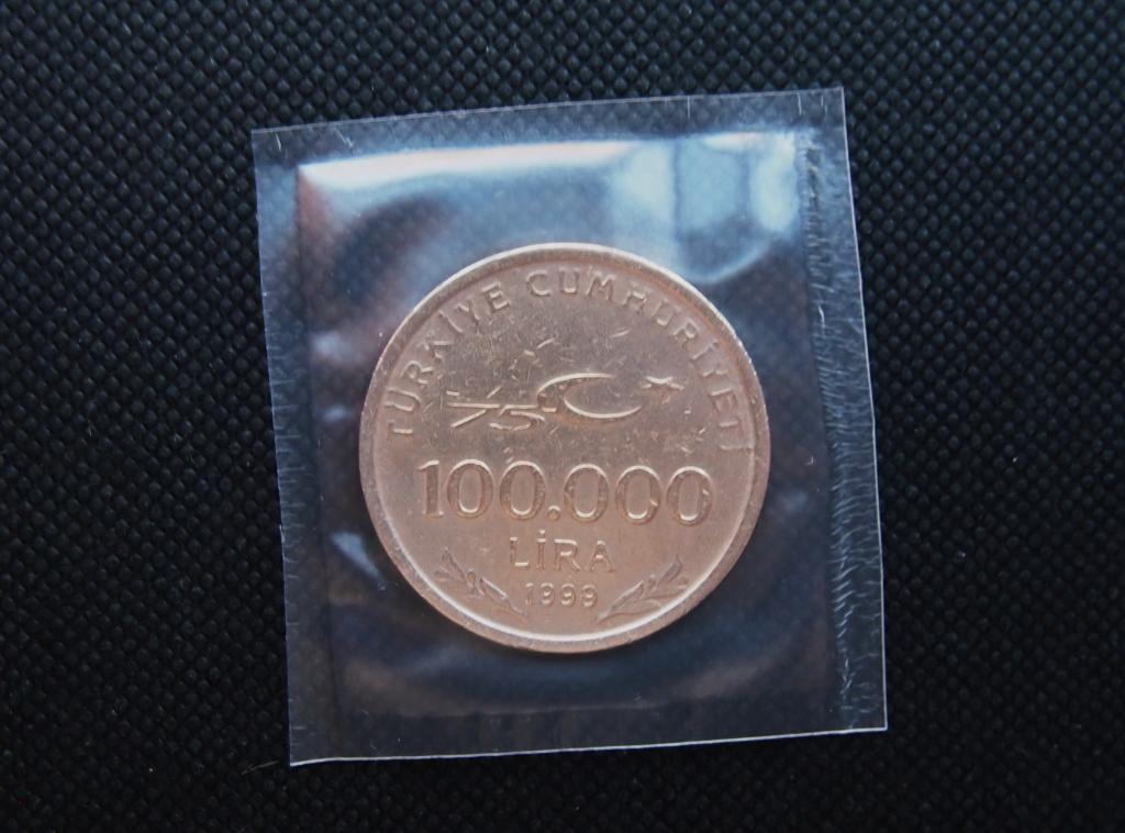 100000 лир. 1999 год. Турция. #1903.