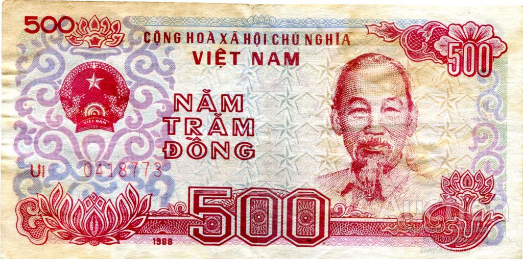 Вьетнам 500 донгов 1988г. UI