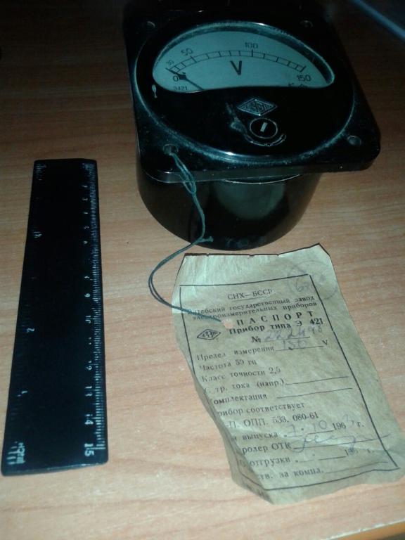 Вольтметр Э421 1963г. 150 vольт новый — покупайте на Auction.ru по ...