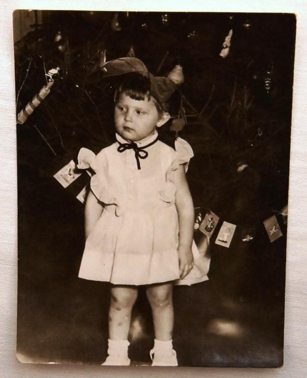 фото   РЕБЕНОК ДЕВОЧКА   Ёлка Новый год   СССР