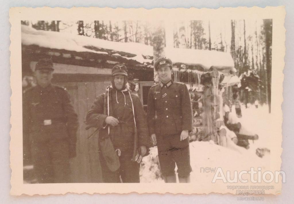 ВЕРМАХТ ! НЕМЕЦКИЙ МАЙОР И СОЛДАТ С АВТОМАТОМ ПОД ЛЕНИНГРАДОМ 1943 год !