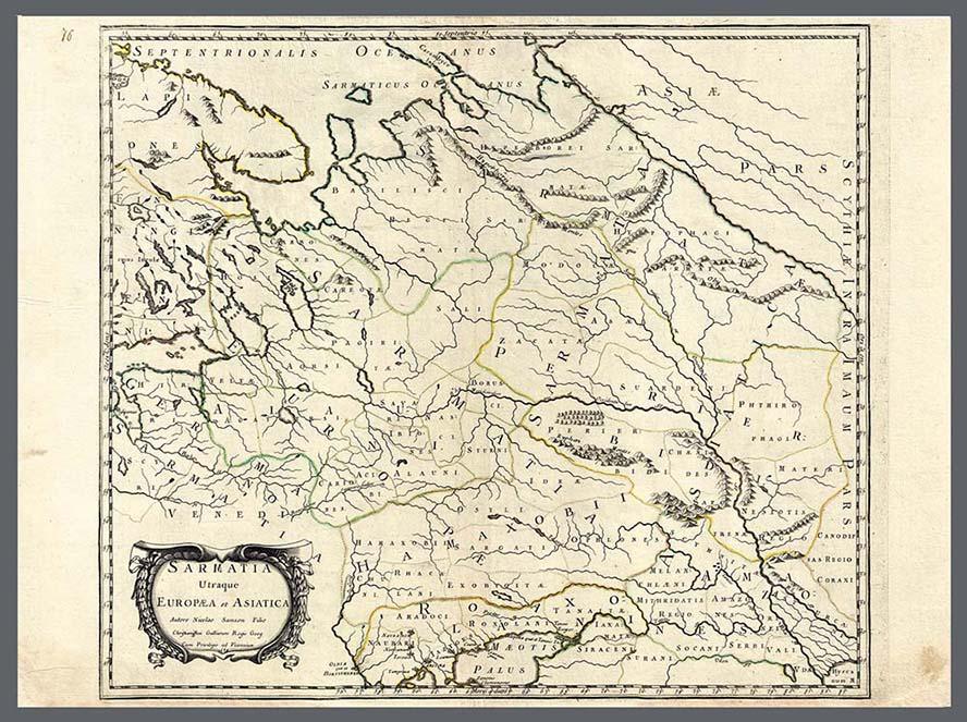 Карта гийома сансона