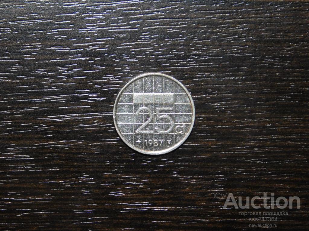 25 центов 1987 Нидерланды