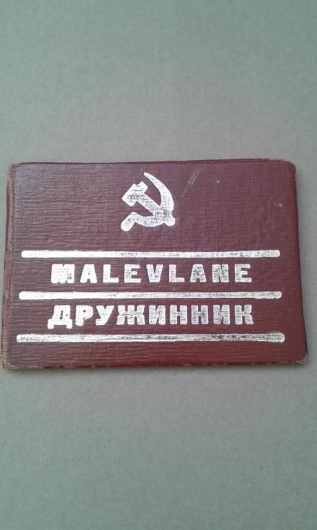 значек и удостоверение дружинник