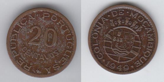 Мозамбик 20 сентаво 1949 _10