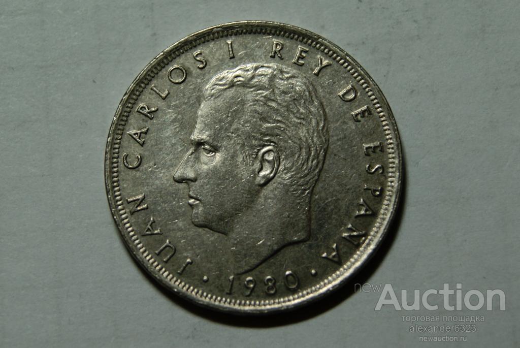 Испания.  25 ПЕСЕТ 1980 (82) год. футбол.