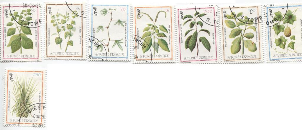 1983.СанТоме и Принсипи.Лекарственные растения.8м.гаш