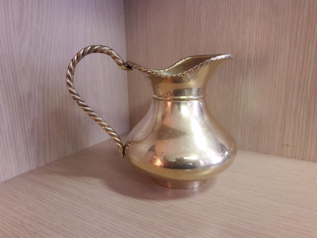 Молочник. Сливочник. Латунь.