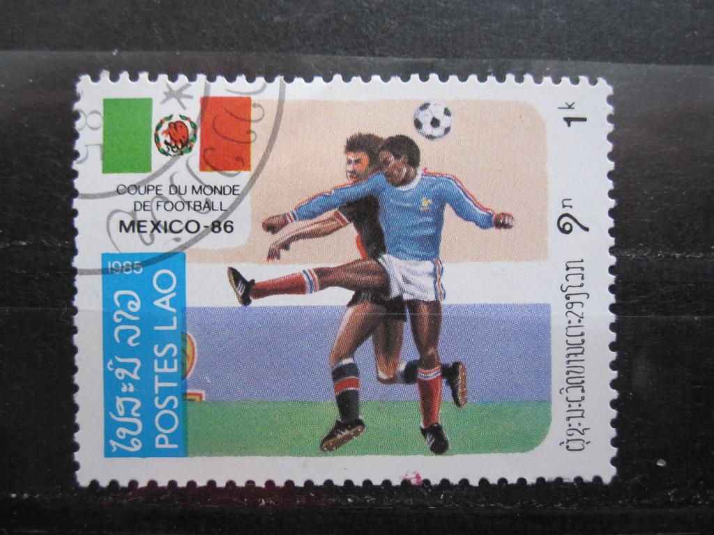 Лаос серия "Футбол ЧМ Мексика 1986"