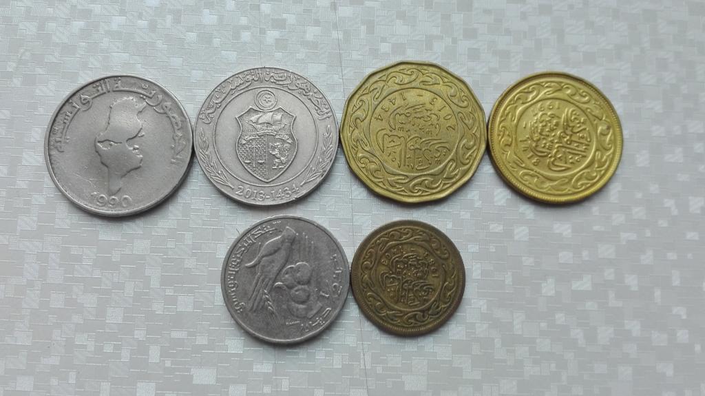 Современные монеты туниса