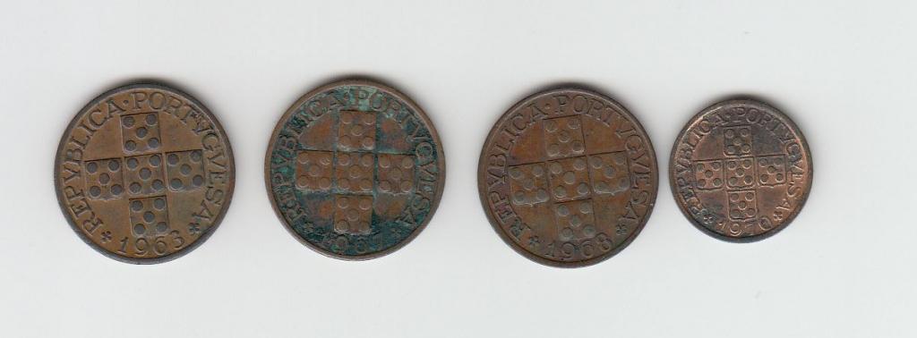 Португалия 20 сентаво 1963, 1967, 1968, 1970 - 4 штуки