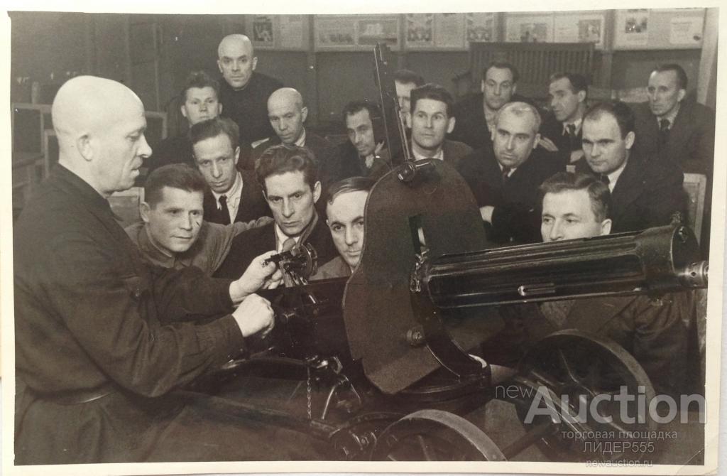 RARE ! В.БАШКИР У ПУЛЕМЕТА!  ВОЕННОЕ ОБУЧЕНИЕ ПАРТАКТИВА КОМИНТЕРНОВСКОГО РАЙОНА !