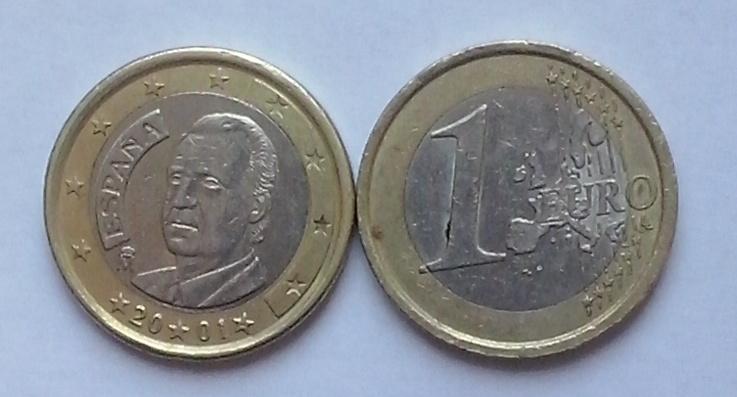 Испания. Хуан Карлос 1-й - 1 евро, 2001