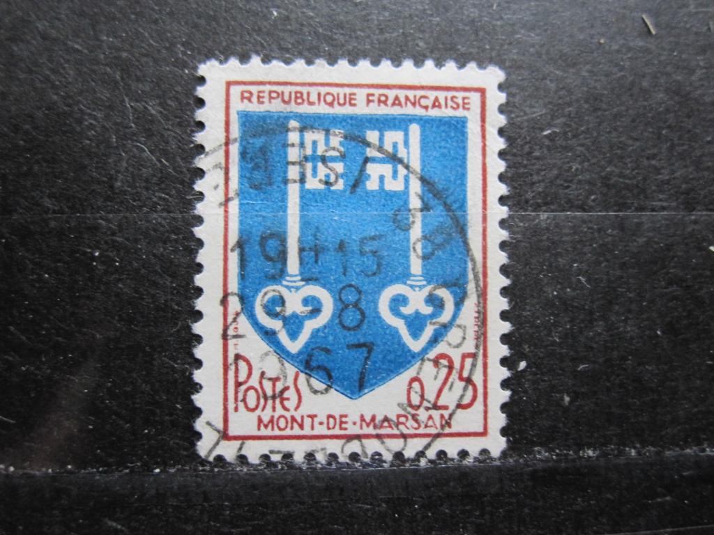 Франция серия "Гербы",  г. Мон-де-Марсан