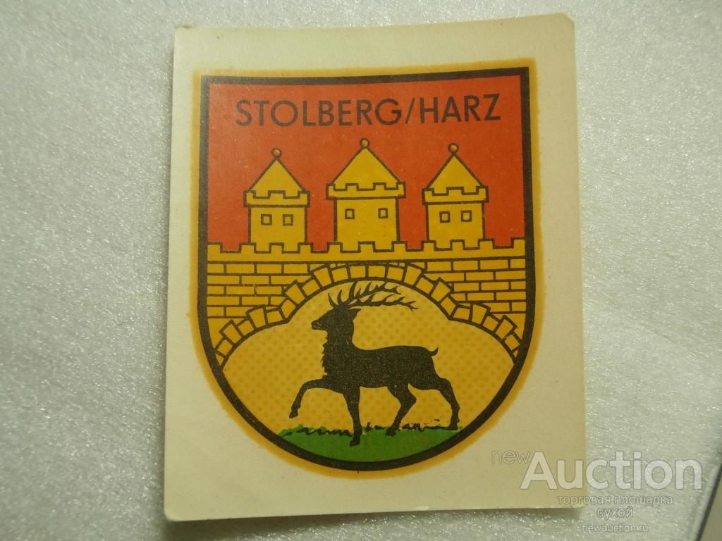 ПЕРЕВОДНАЯ КАРТИНКА ГДР DDR 1971 STOLBERG/HARZ Abziehbild Schiebebild