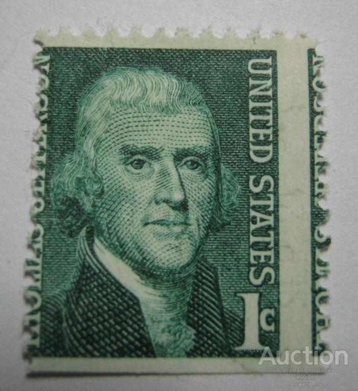 США (USA). Брак. Смещение перфорации. Редкость.