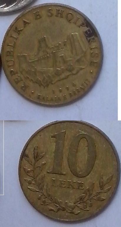 Албания. Крепость - 10 лек, 1996