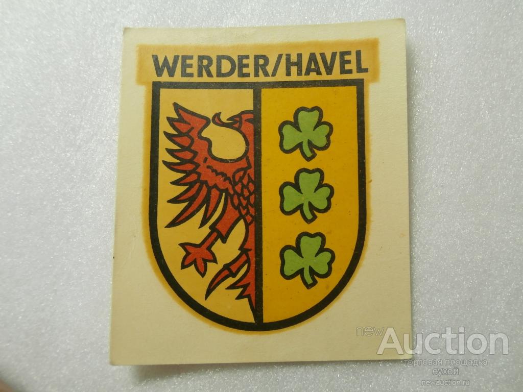 ПЕРЕВОДНАЯ КАРТИНКА ГДР DDR 1971 WERDER/HAVEL Abziehbild Schiebebild