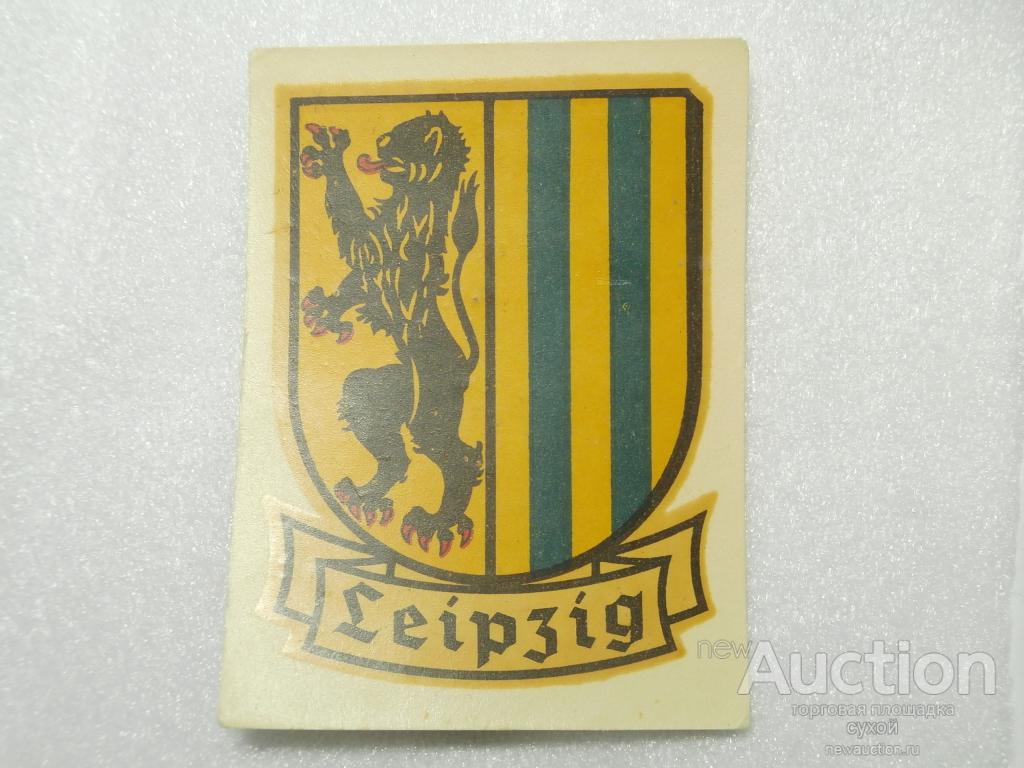 ПЕРЕВОДНАЯ КАРТИНКА ГДР DDR 1971 LEIPZIG Abziehbild Schiebebild