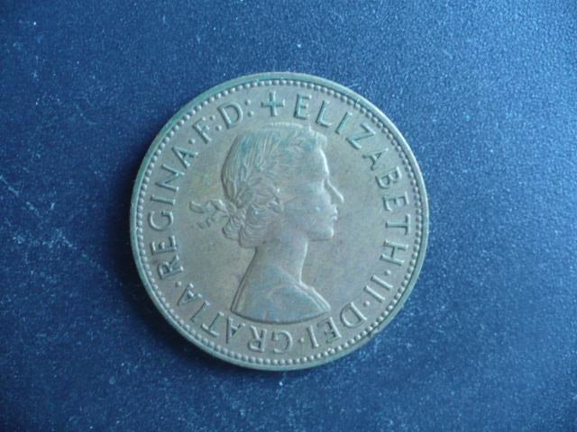 Великобритания. Елизавета II. 1 пенни 1964 г.