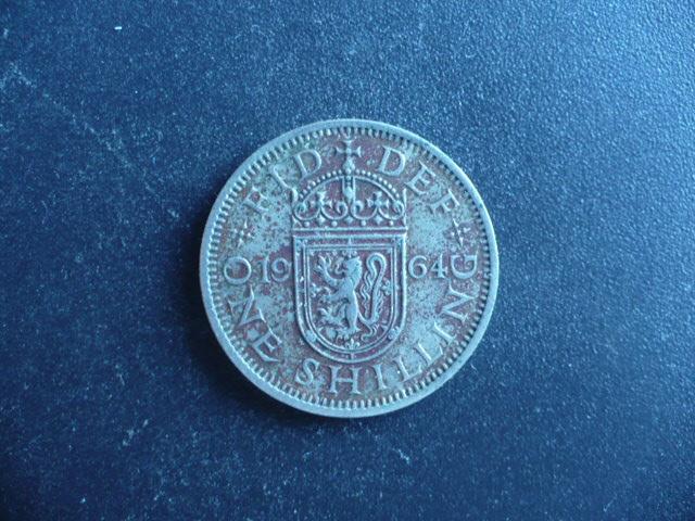 Великобритания. Елизавета II. 1 шиллинг 1964 г.