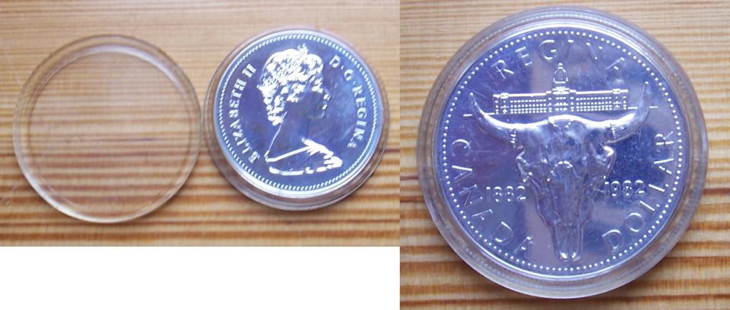 Канада. "100-летие города Реджайна" - 1 доллар, серебро, 1982, пруф