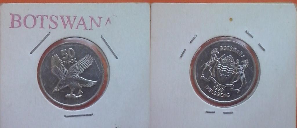 Ботсвана. Орлан-белохвост - 50 тхебе, сталь-никель, 1998