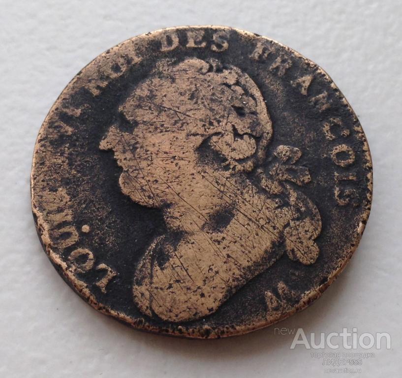 1 СОЛЬ 1783 ГОД  АА ЛУИ 16