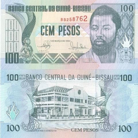 Гвинея-Бисау Биссау 100 песо 1990 P11 пресс unc