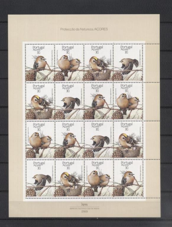 Азорские о-ва - 89  - Птицы   - мал.лист