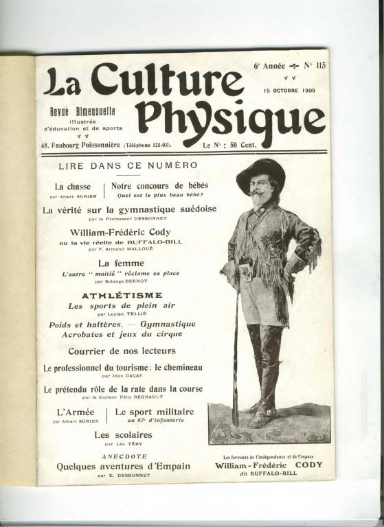 Журнал Спорт Физкультура Франция № 115 - 1909 год