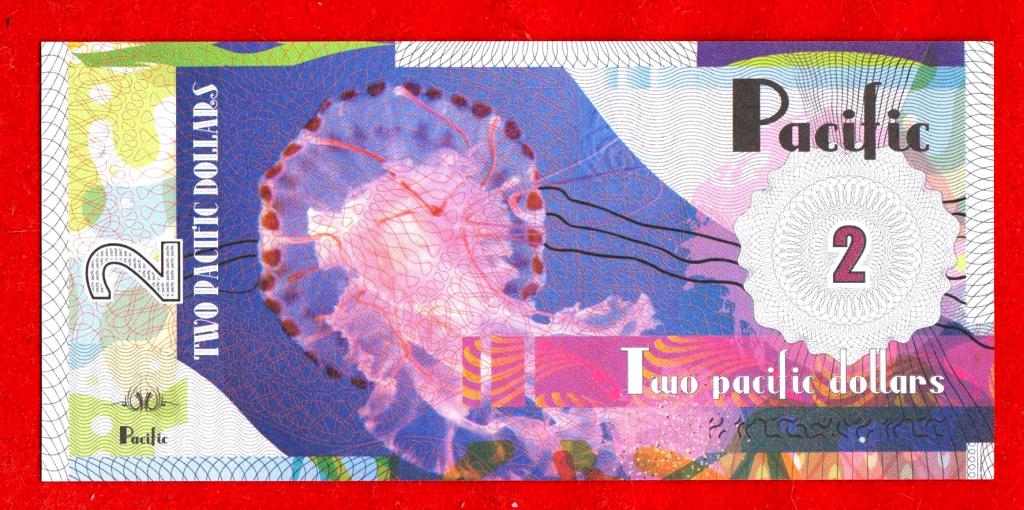 Тихий океан (серия МЕДУЗЫ), 2 доллара, 2016, UNC