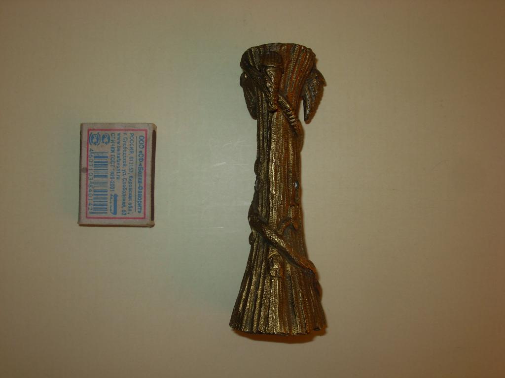 Стойка ножка старинная на люстру бра лампа литье бронза