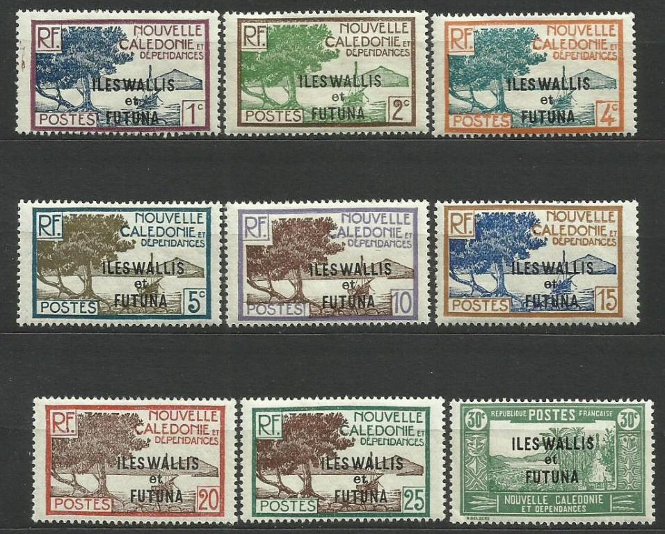 Уоллис и Футуна, 1930 г. Ивер 43-65 полная серия * кат. 115 евро