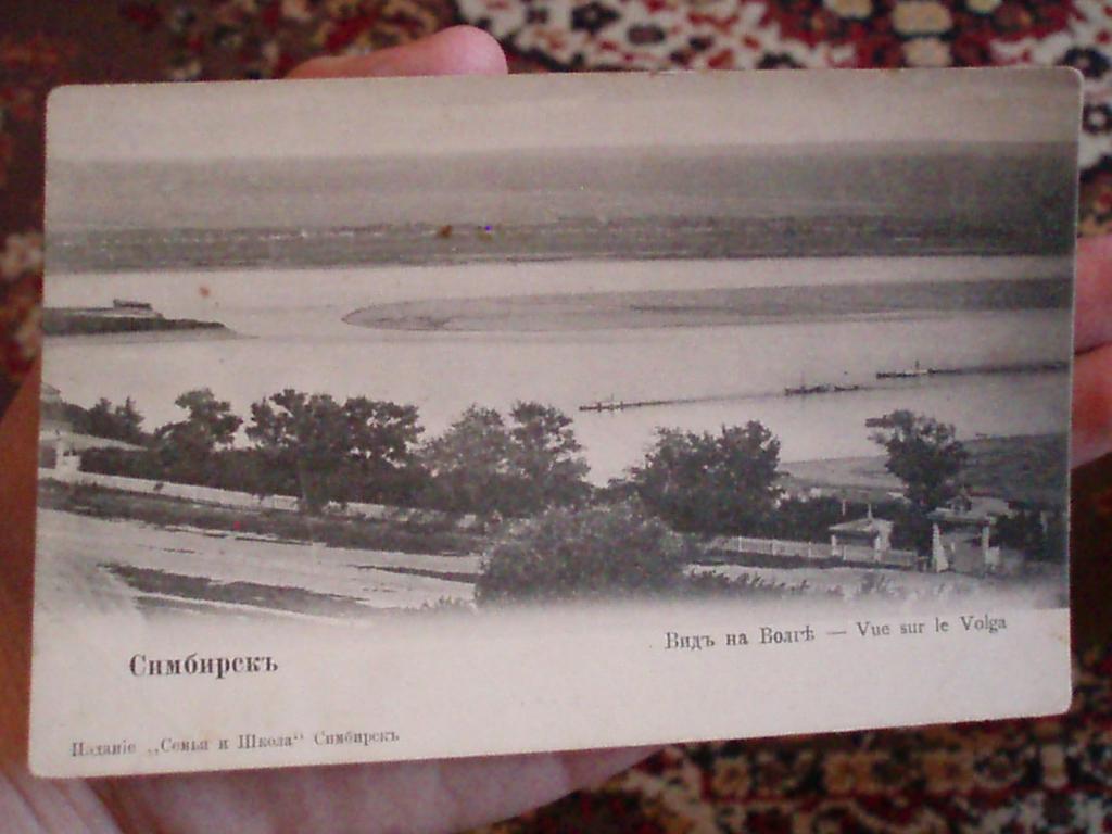 Симбирск.вид на волгу. Изд.-семья и школа.