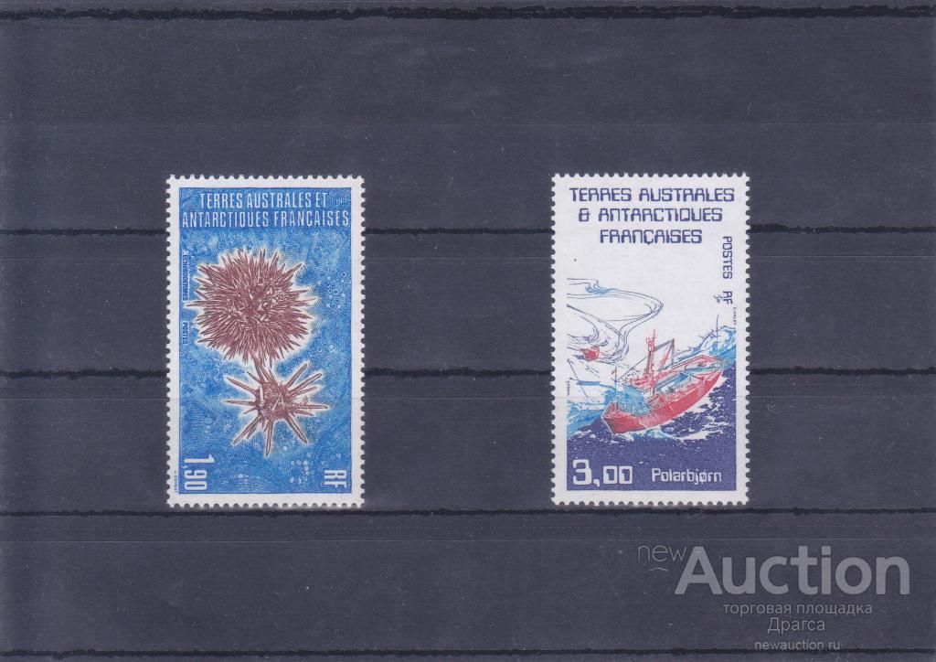 Французские колонии ТААФ  1986 год MNH **  Корабли,карта
