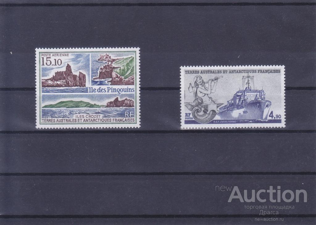 Французские колонии ТААФ  1988  год MNH **  Корабли,карта