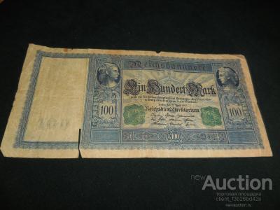 Рейх, Германия , банкнота , купюра 100  марок