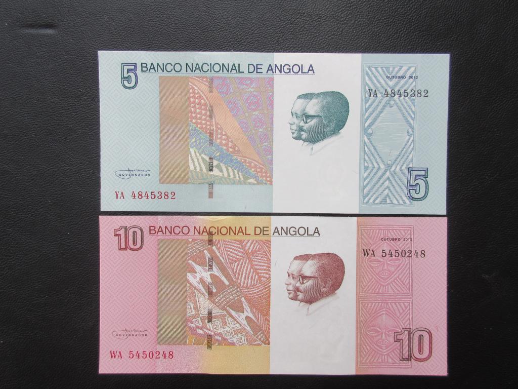 Ангола 5 и 10 кванза 2012г.( 2016г.)  UNC   Р.151А,151В
