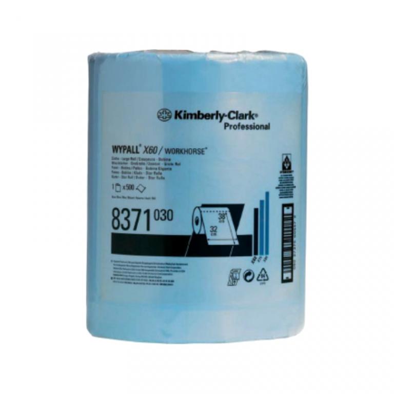 KIMBERLY-CLARK  WypAll X60 Салфетки голубые, уп.31*38см*500шт