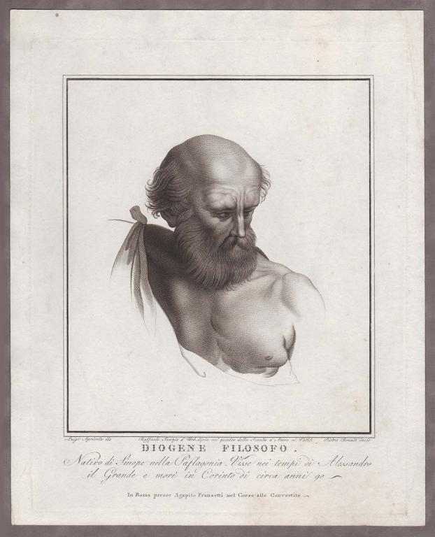 Рафаэль. Станцы Ватикана. Портрет Диогена, 1800-1810 гг.
