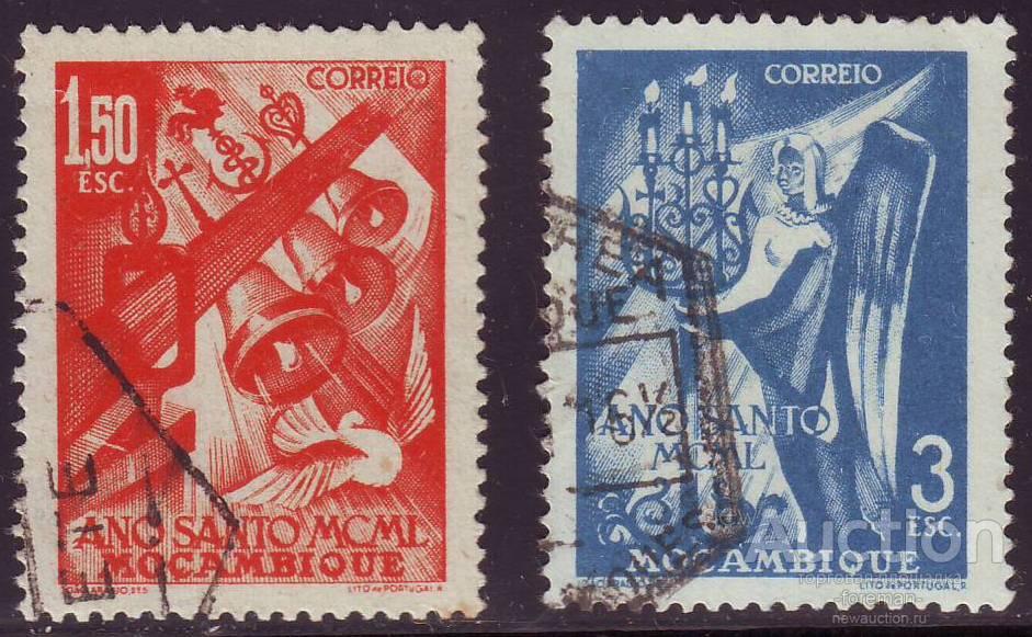 Мозамбик (Порт.) Mi № 383-384 серия 1950г. (Used)