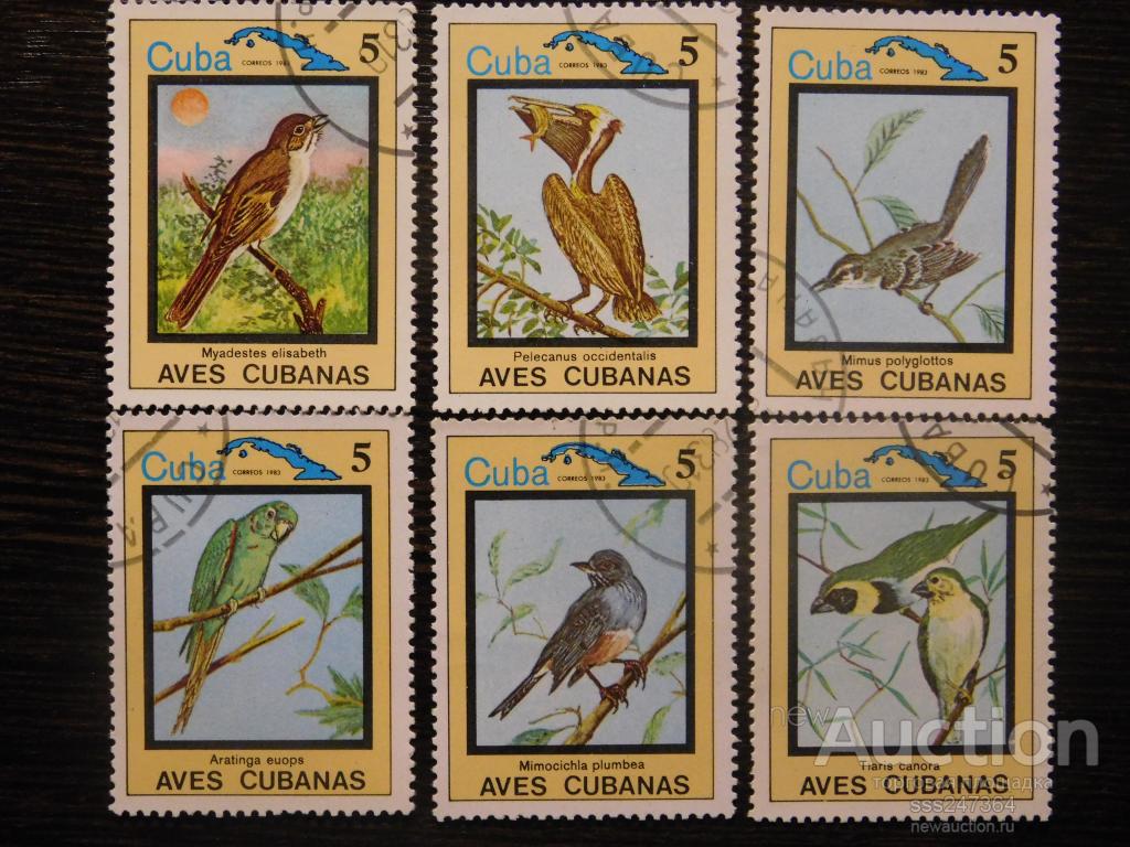 Набор марок Куба 1983 Птицы (12 марок+блок)